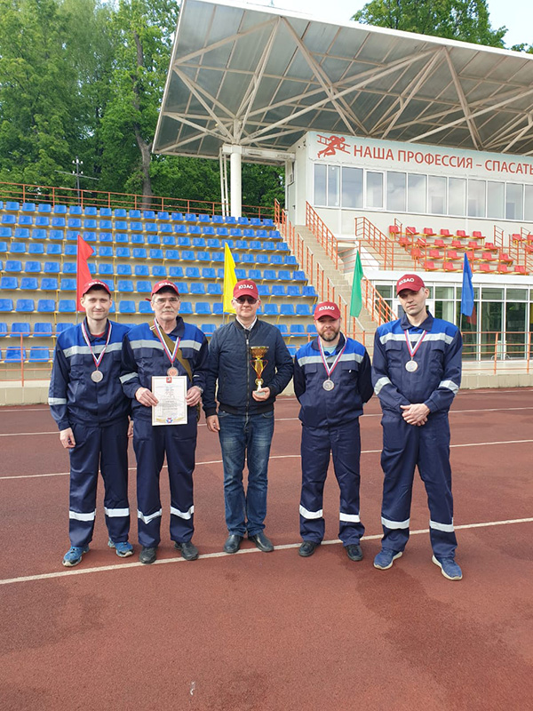 В Апаринках прошли соревнования на лучшее нештатное формирование гражданской обороны