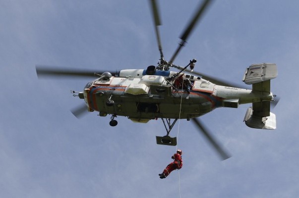 В Московском авиационном центре провели тренировку на пожарных вертолётах