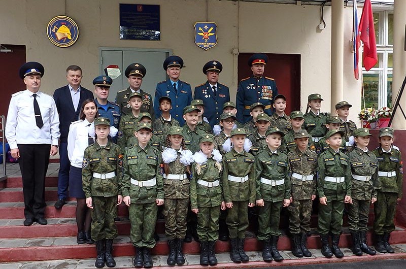 Торжественная церемония, посвященная Дню знаний во Втором Московском кадетском корпусе